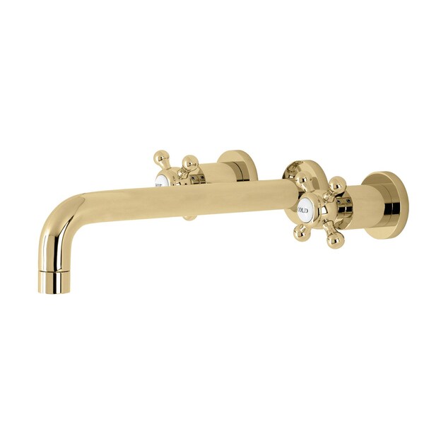 Kingston Brass Roman Tub Faucet, Polished Brass, Wall Mount KS8022BX - main